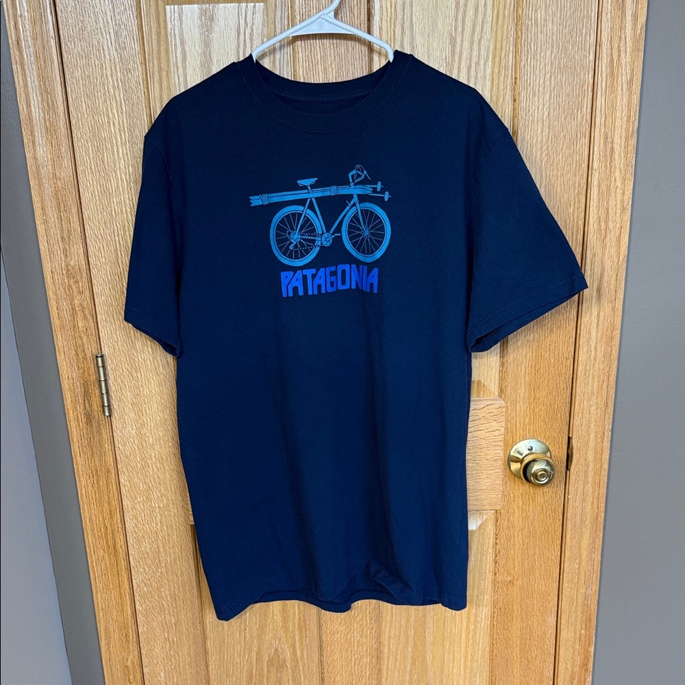 Patagonia Men's Navy Bicycle Graphic Tee